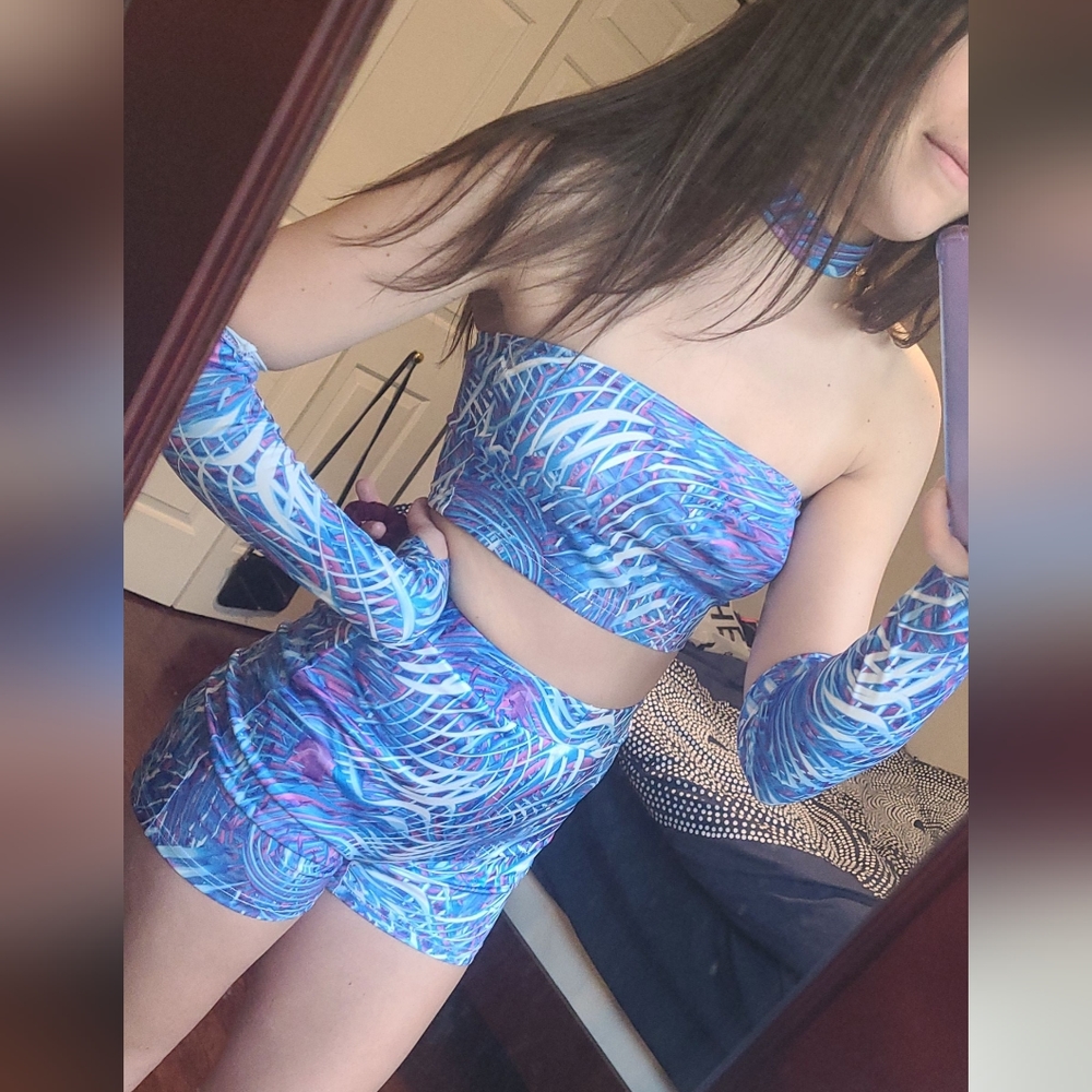 3 piece festival outfit size small
